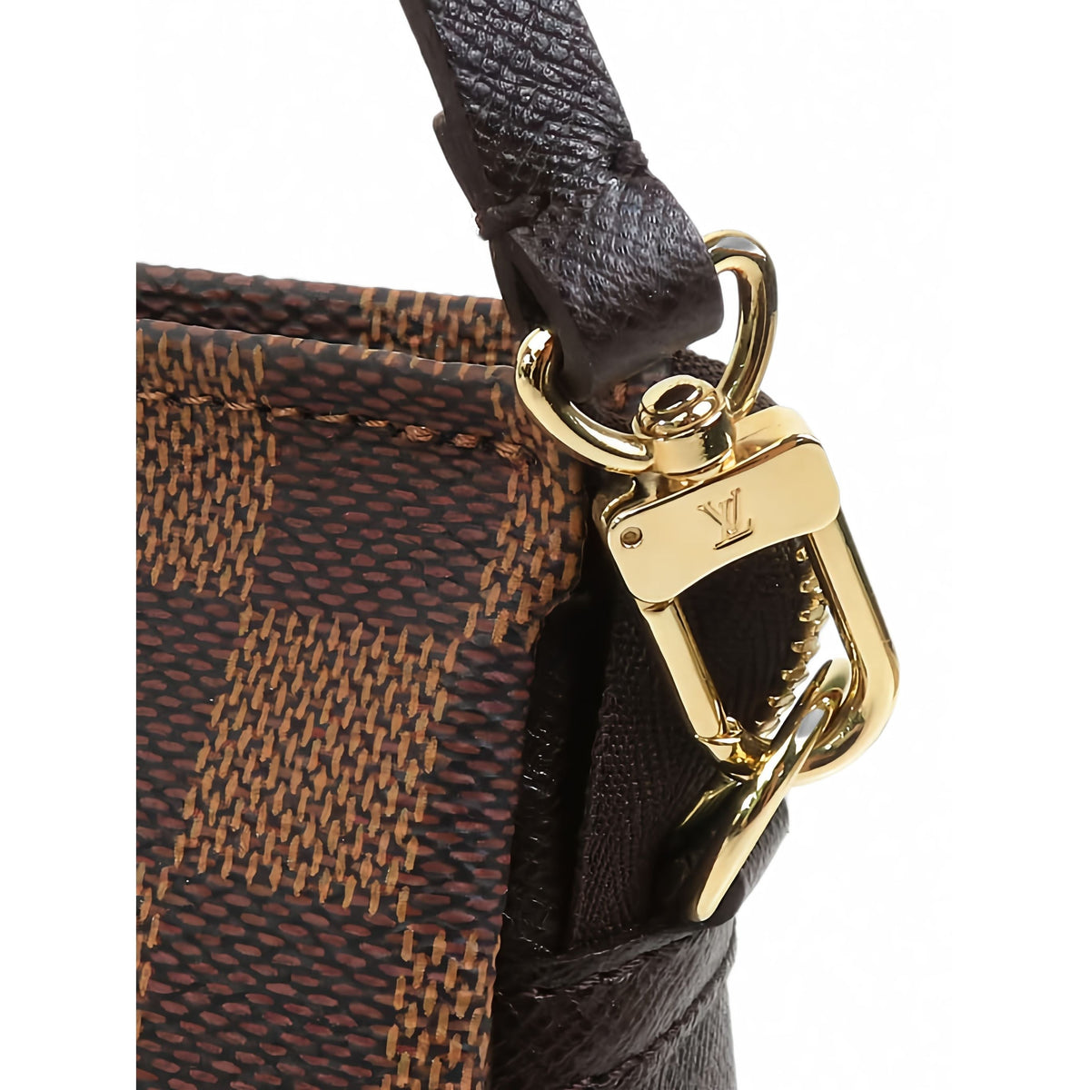 Louis Vuitton Damier Ebene Trousse Pochette — Brown