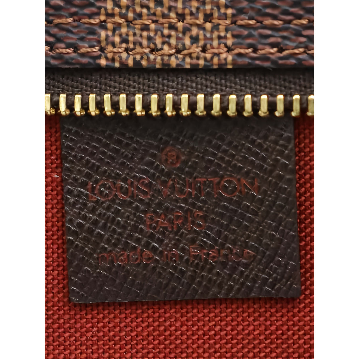 Louis Vuitton Damier Ebene Trousse Pochette — Brown