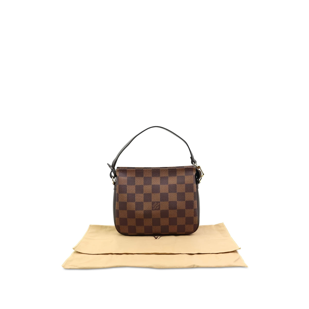 Louis Vuitton Damier Ebene Trousse Pochette — Brown
