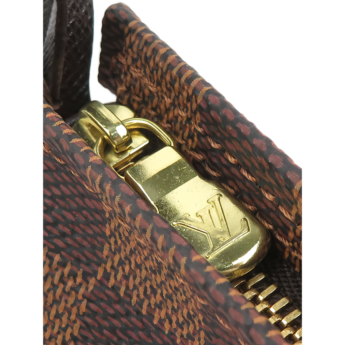 Louis Vuitton Damier Ebene Trousse Pochette — Brown