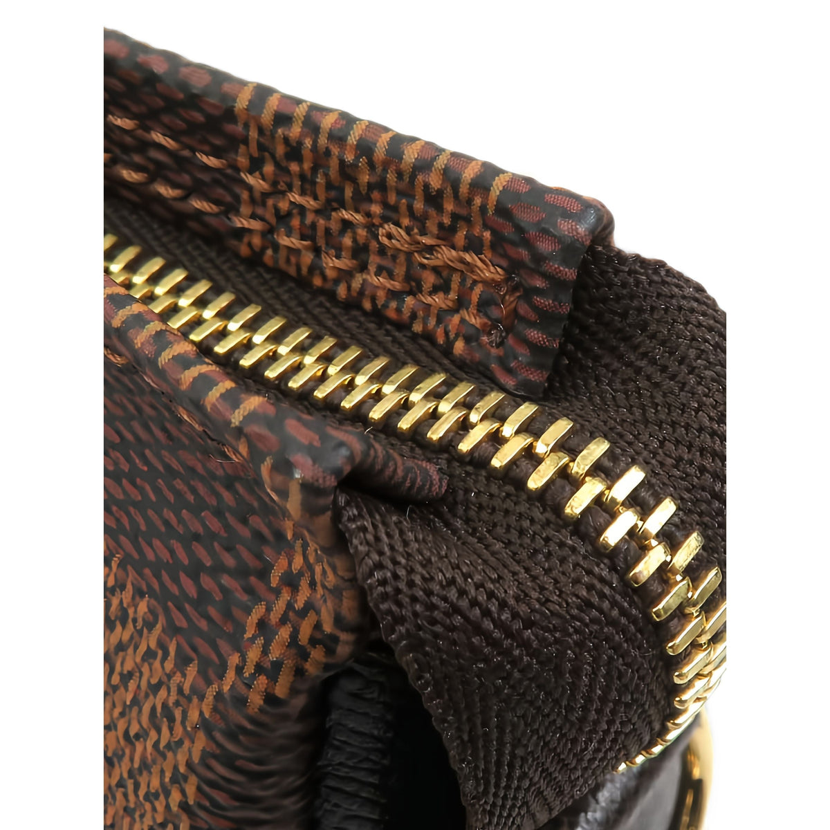 Louis Vuitton Damier Ebene Trousse Pochette — Brown