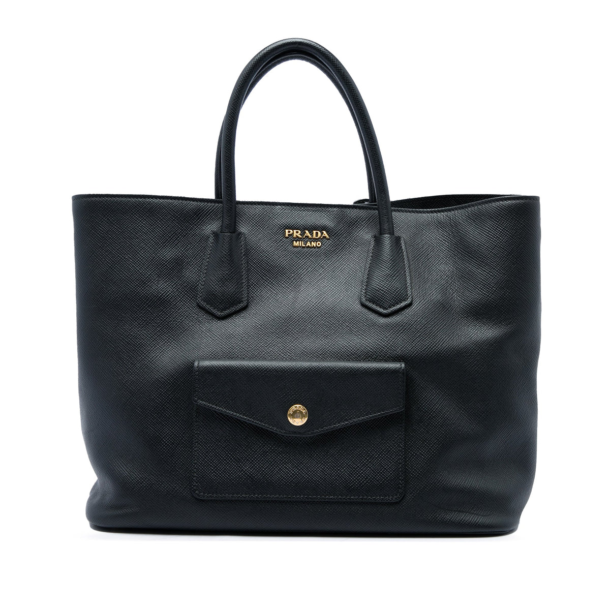 Prada Saffiano Cuir Front Pocket Convertible Tote