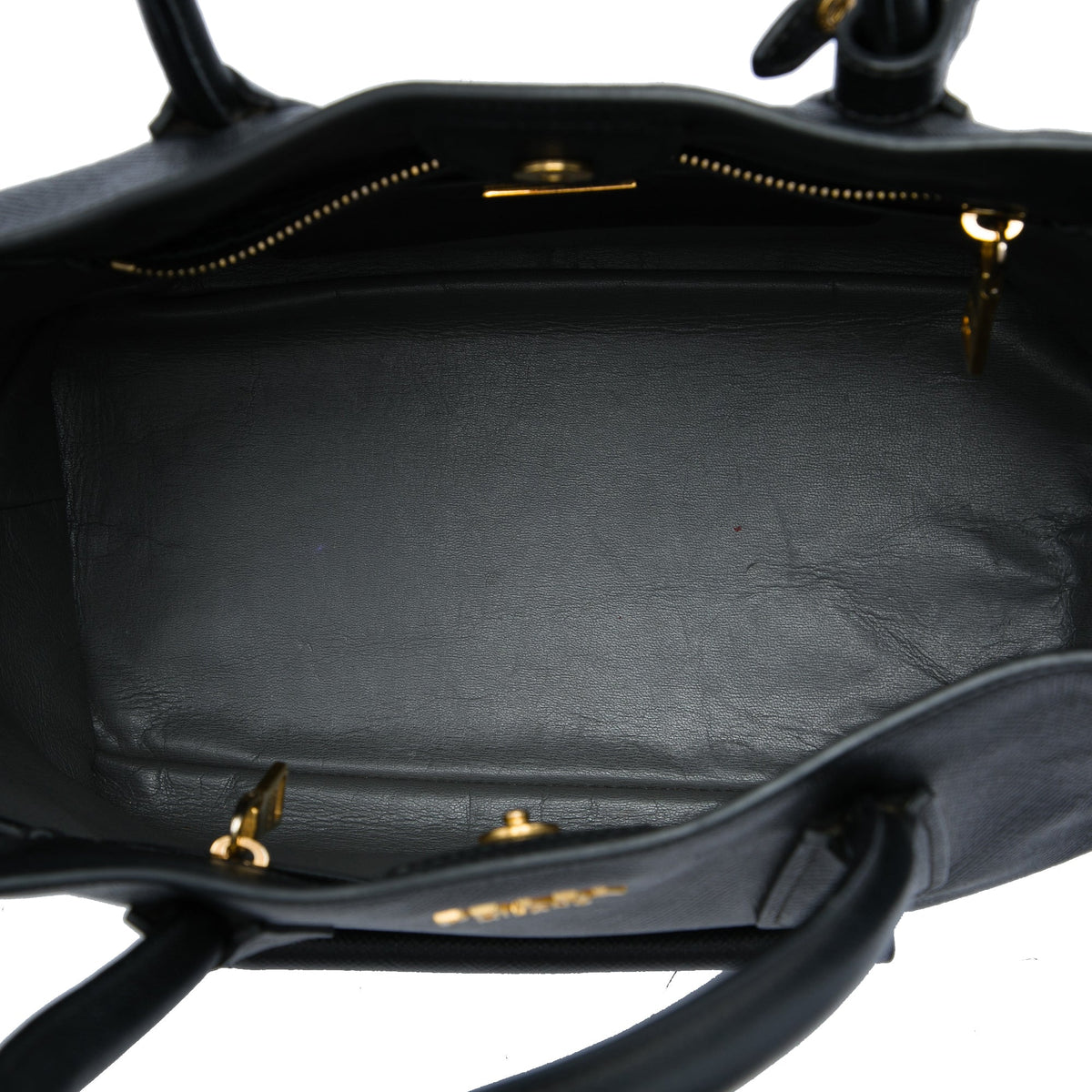 Prada Saffiano Cuir Front Pocket Convertible Tote