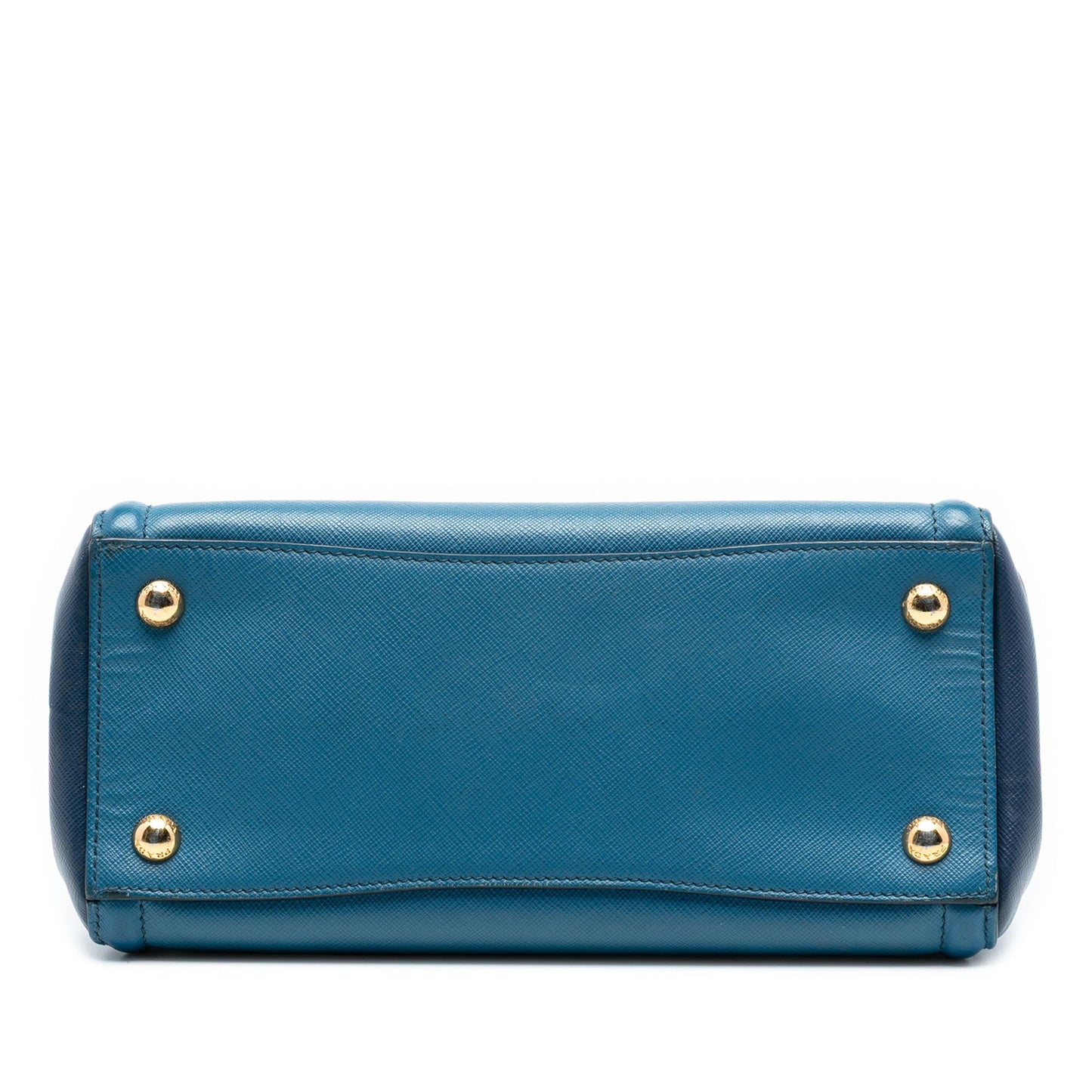 Prada Small Bicolor Saffiano Lux Galleria Satchel