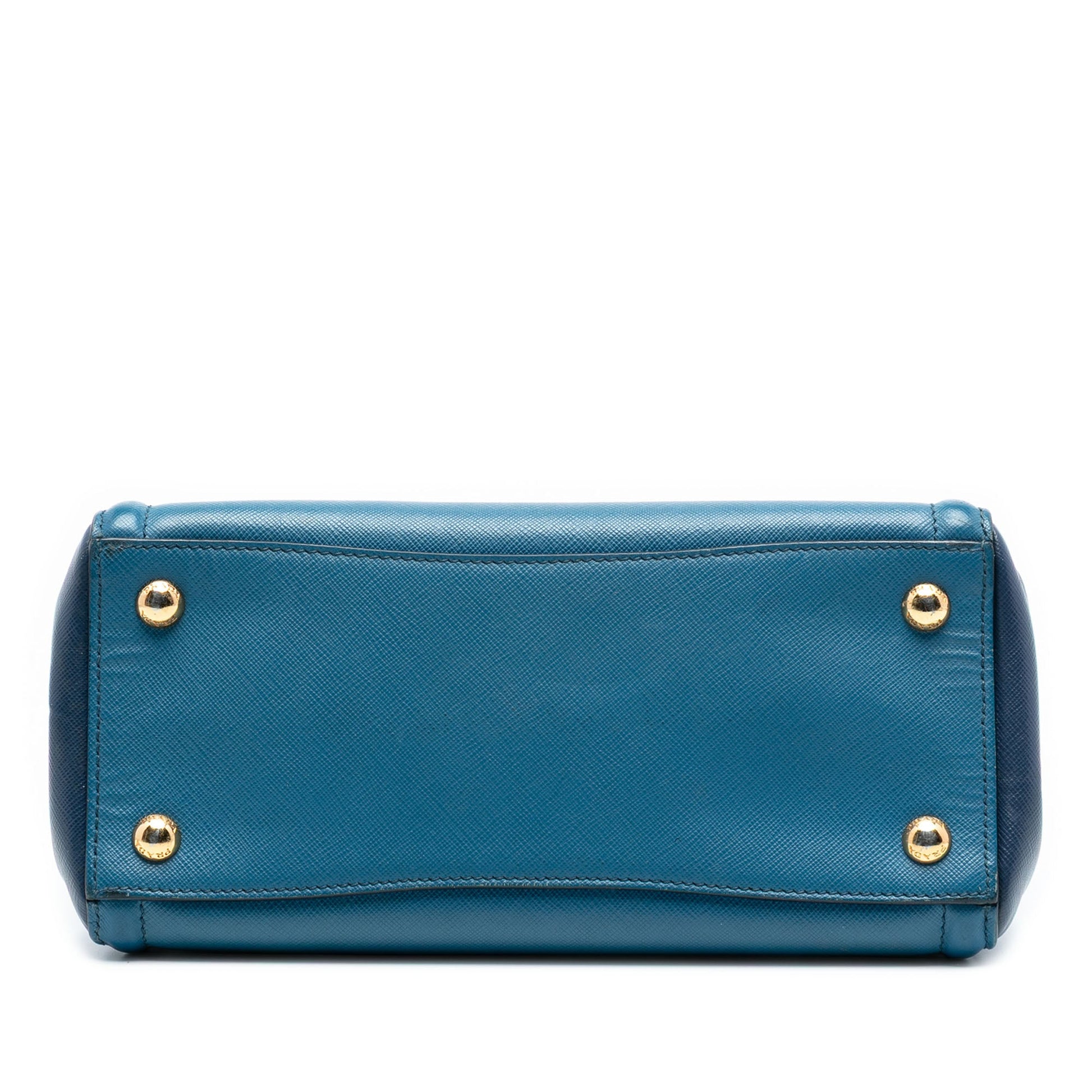 Prada Small Bicolor Saffiano Lux Galleria Satchel