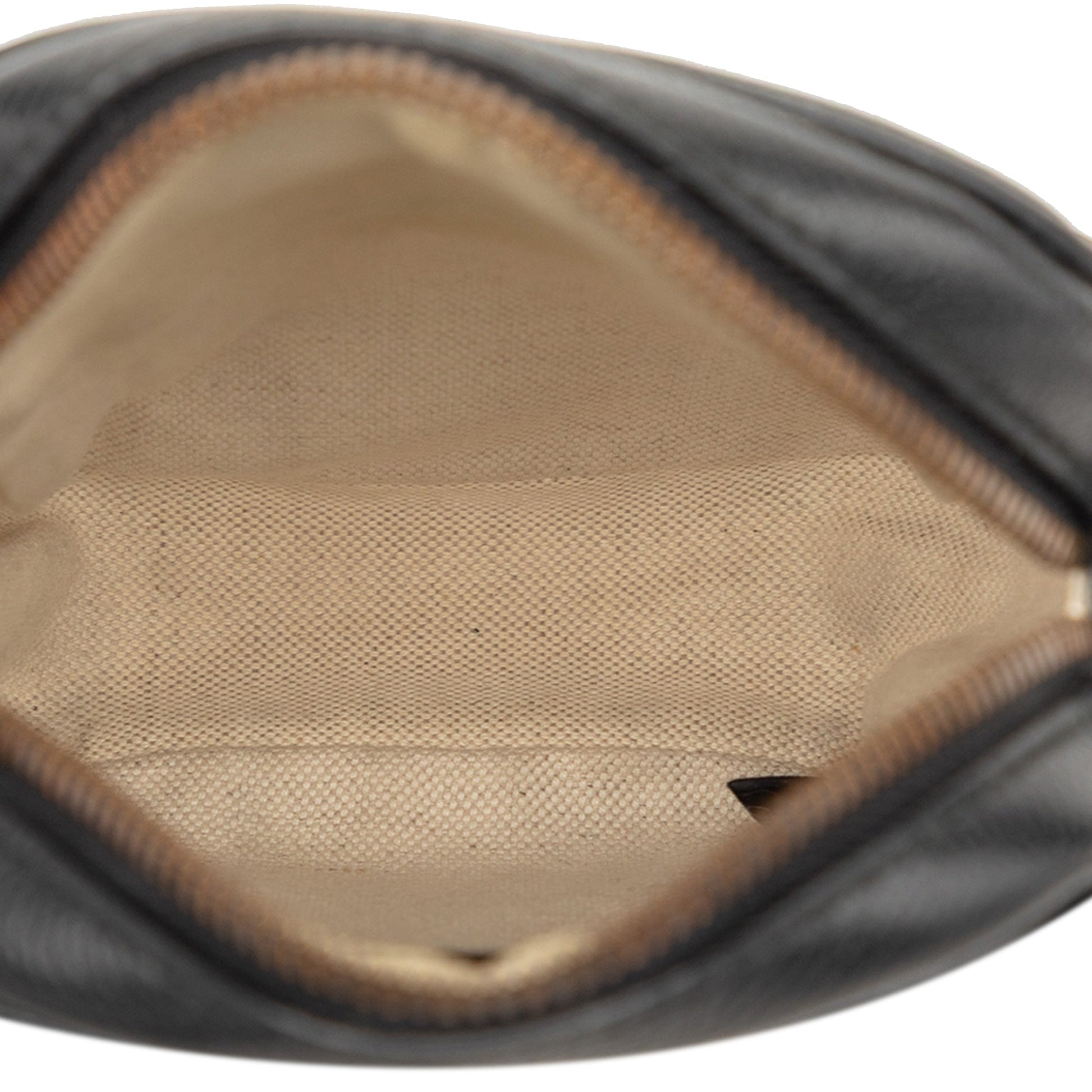 Gucci Mini Grained Calfskin Logo Crossbody