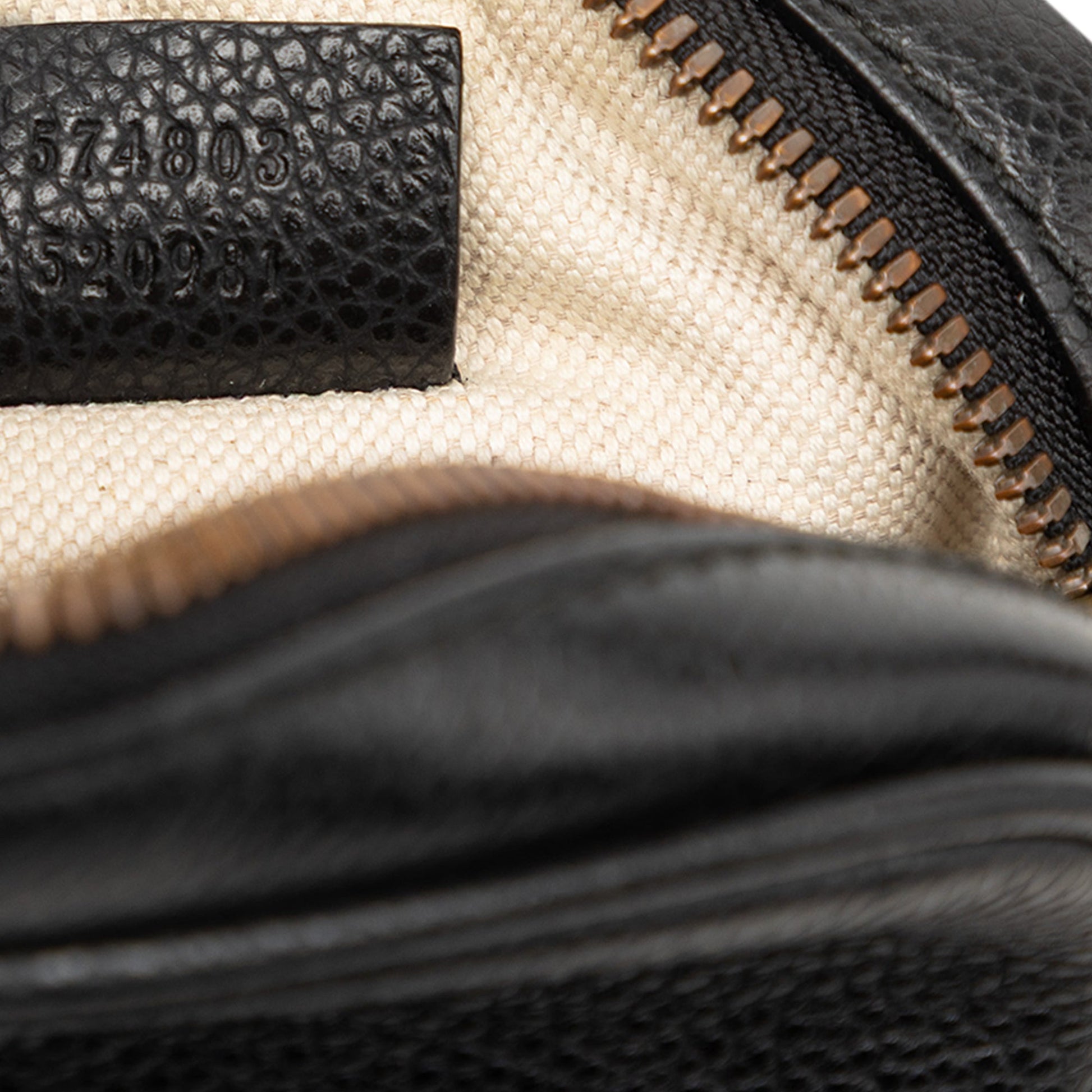 Gucci Mini Grained Calfskin Logo Crossbody