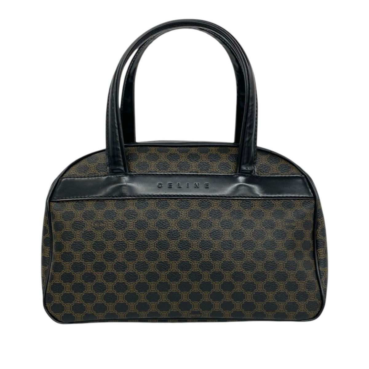 Celine Macadam Coated Canvas Handbag