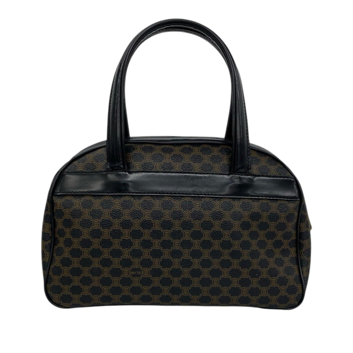 Celine Macadam Coated Canvas Handbag