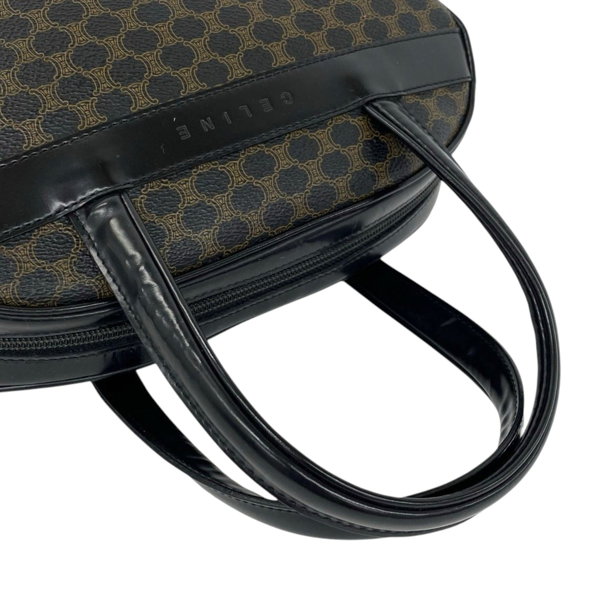 Celine Macadam Coated Canvas Handbag