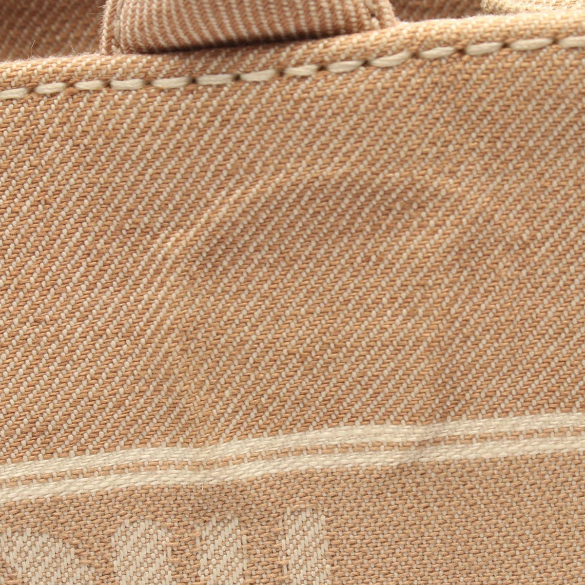 Miu Miu Small Canvas Logo Satchel — Beige