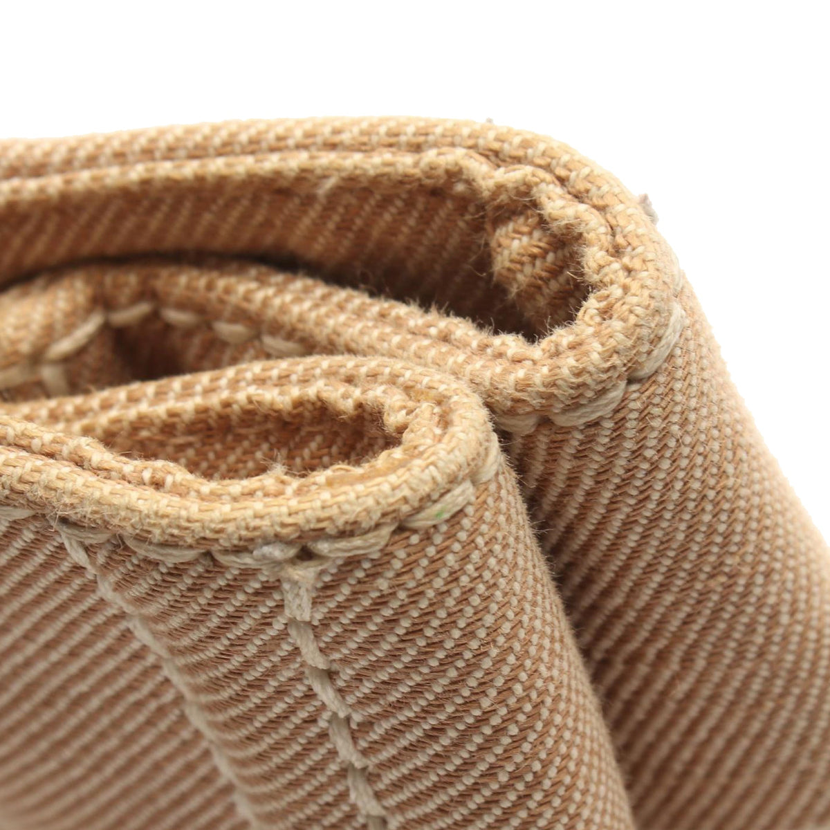 Miu Miu Small Canvas Logo Satchel — Beige