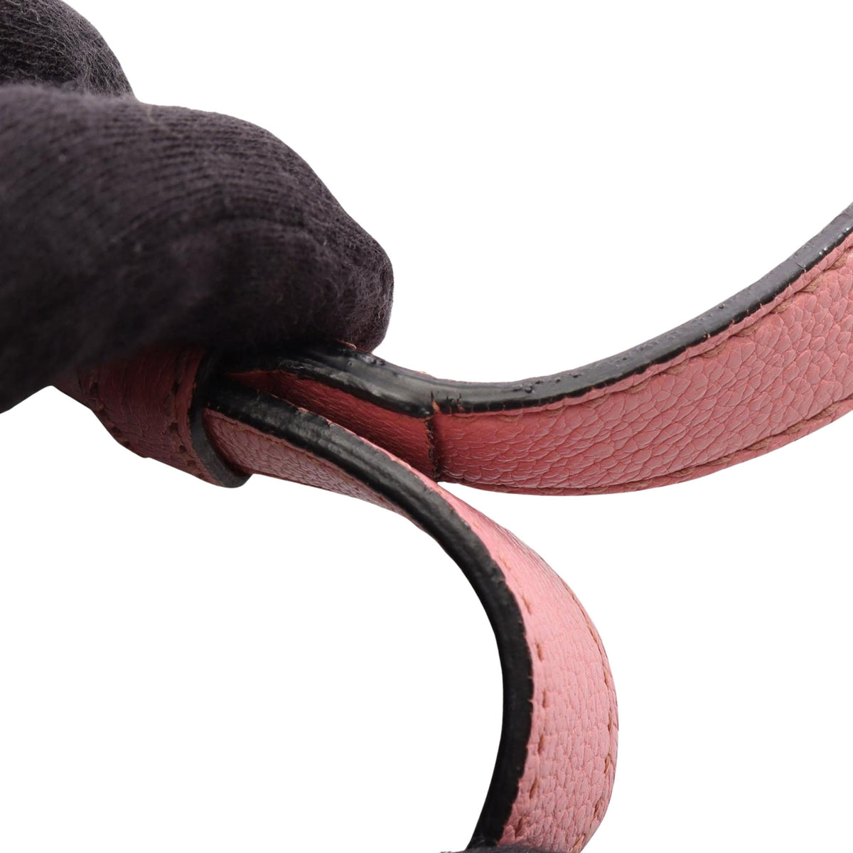 Miu Miu Goatskin Madras Crossbody — Pink