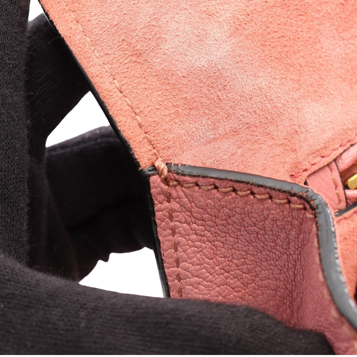 Miu Miu Goatskin Madras Crossbody — Pink
