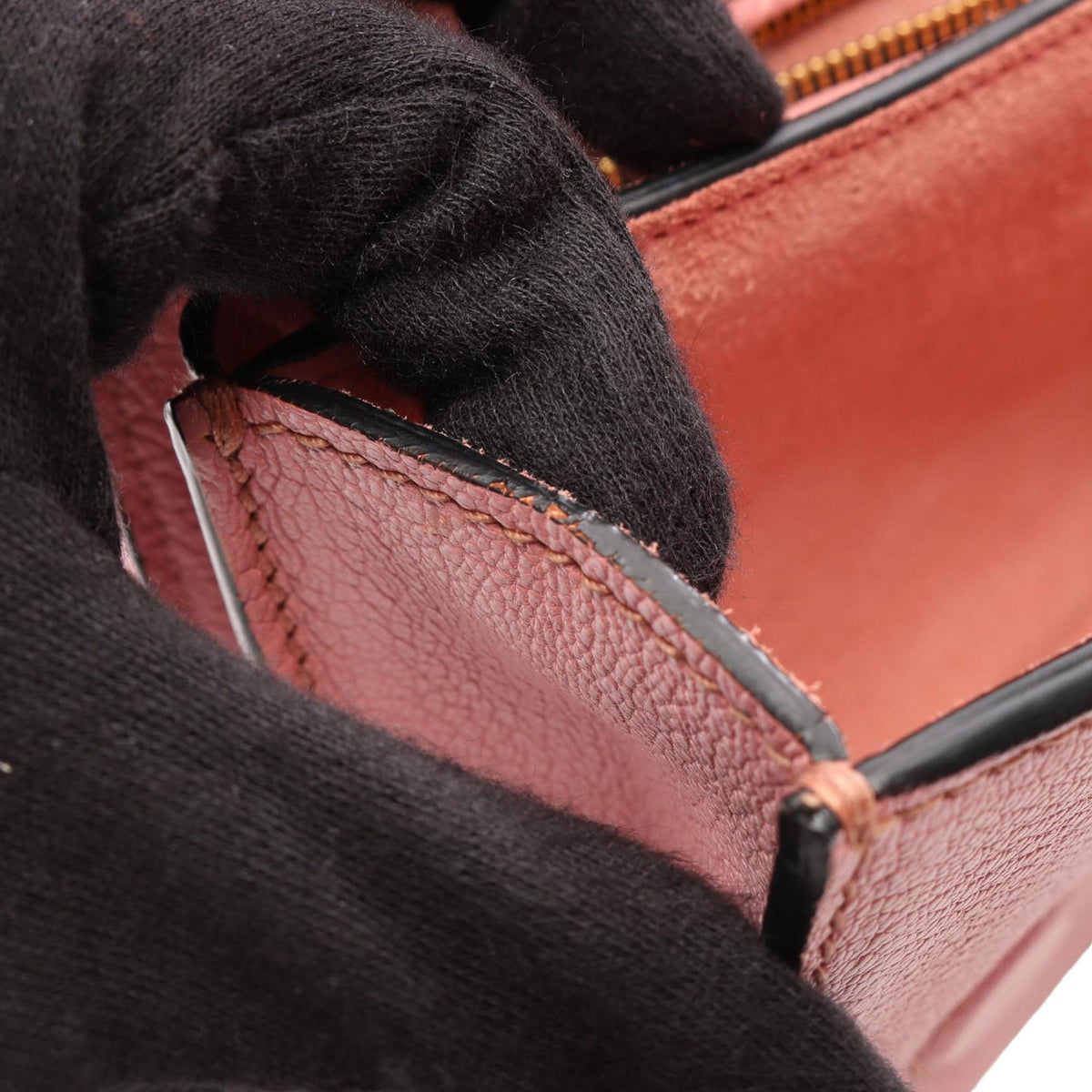 Miu Miu Goatskin Madras Crossbody — Pink