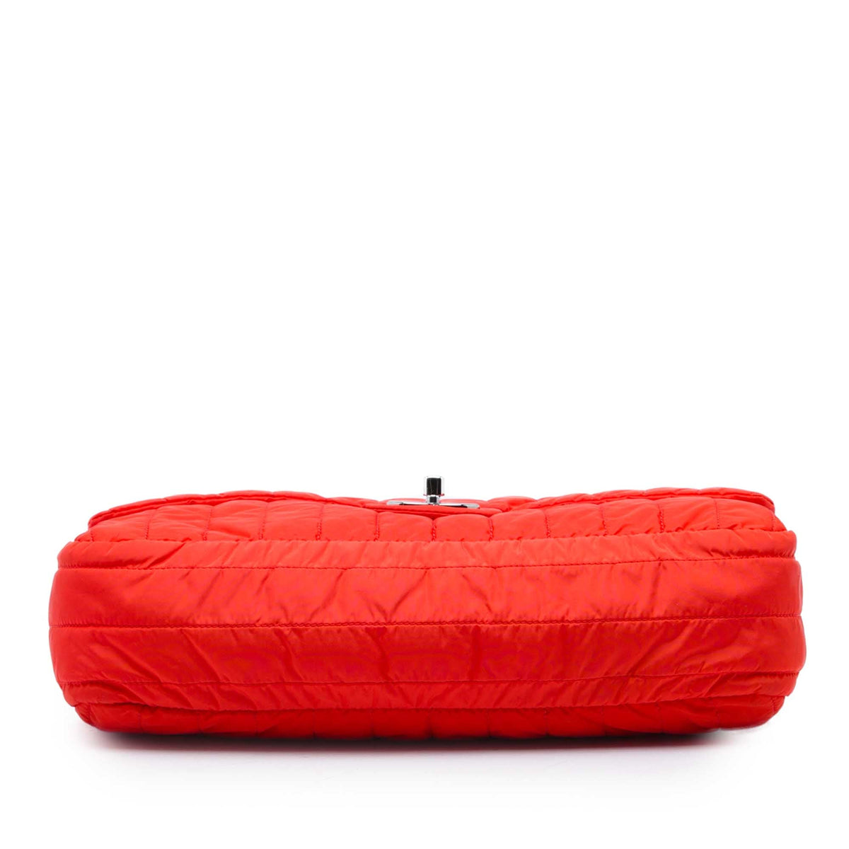 Chanel Jumbo Quilted Nylon Soft Shell Flap — Red