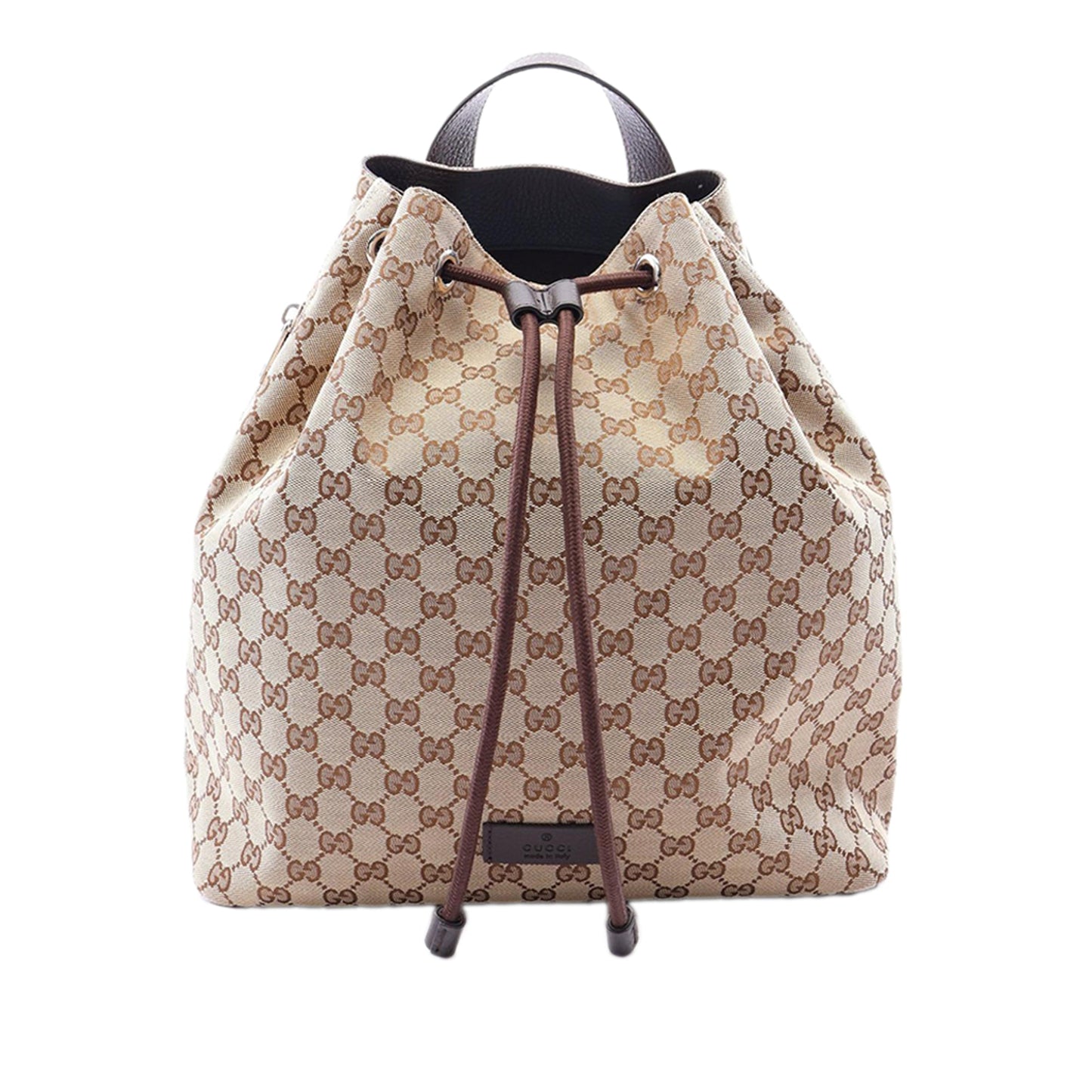 Gucci GG Canvas Drawstring Backpack