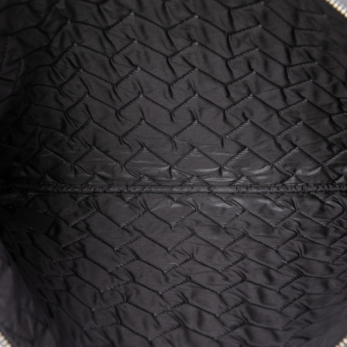Chanel Large Distressed Chevron Patent Crossing O Case