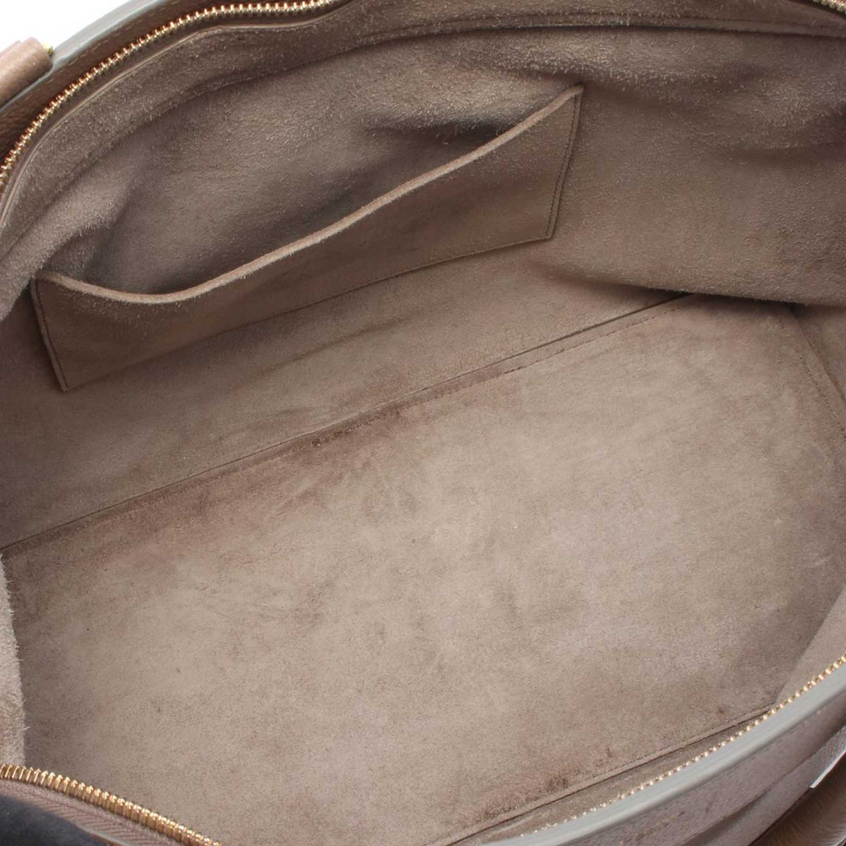 Celine Medium Grained Calfskin Cabas de France Satchel