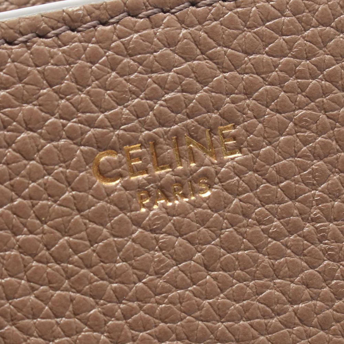 Celine Medium Grained Calfskin Cabas de France Satchel