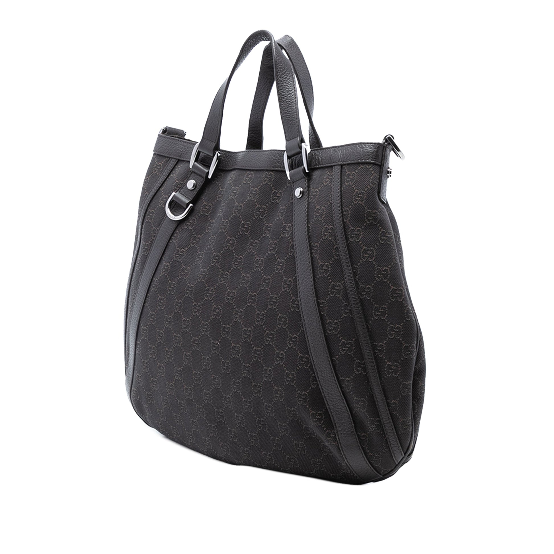 Gucci GG Denim Abbey D Ring Satchel