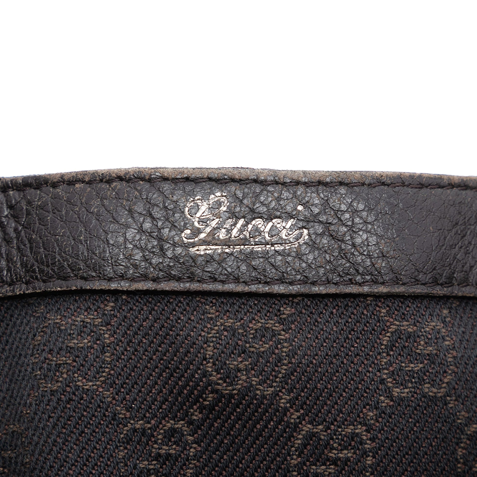 Gucci GG Denim Abbey D Ring Satchel