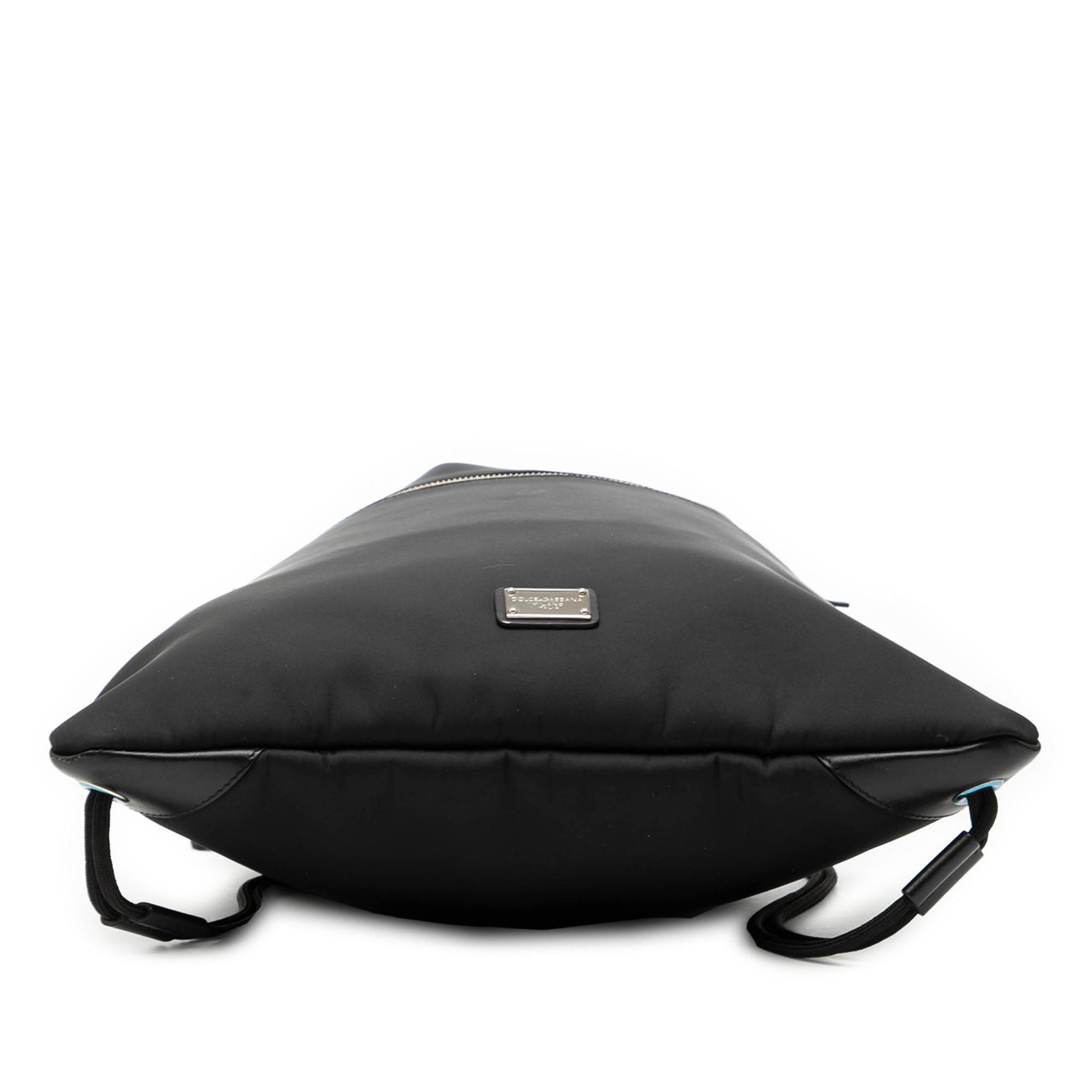 Dolce & Gabbana Nylon Logo Drawstring Backpack