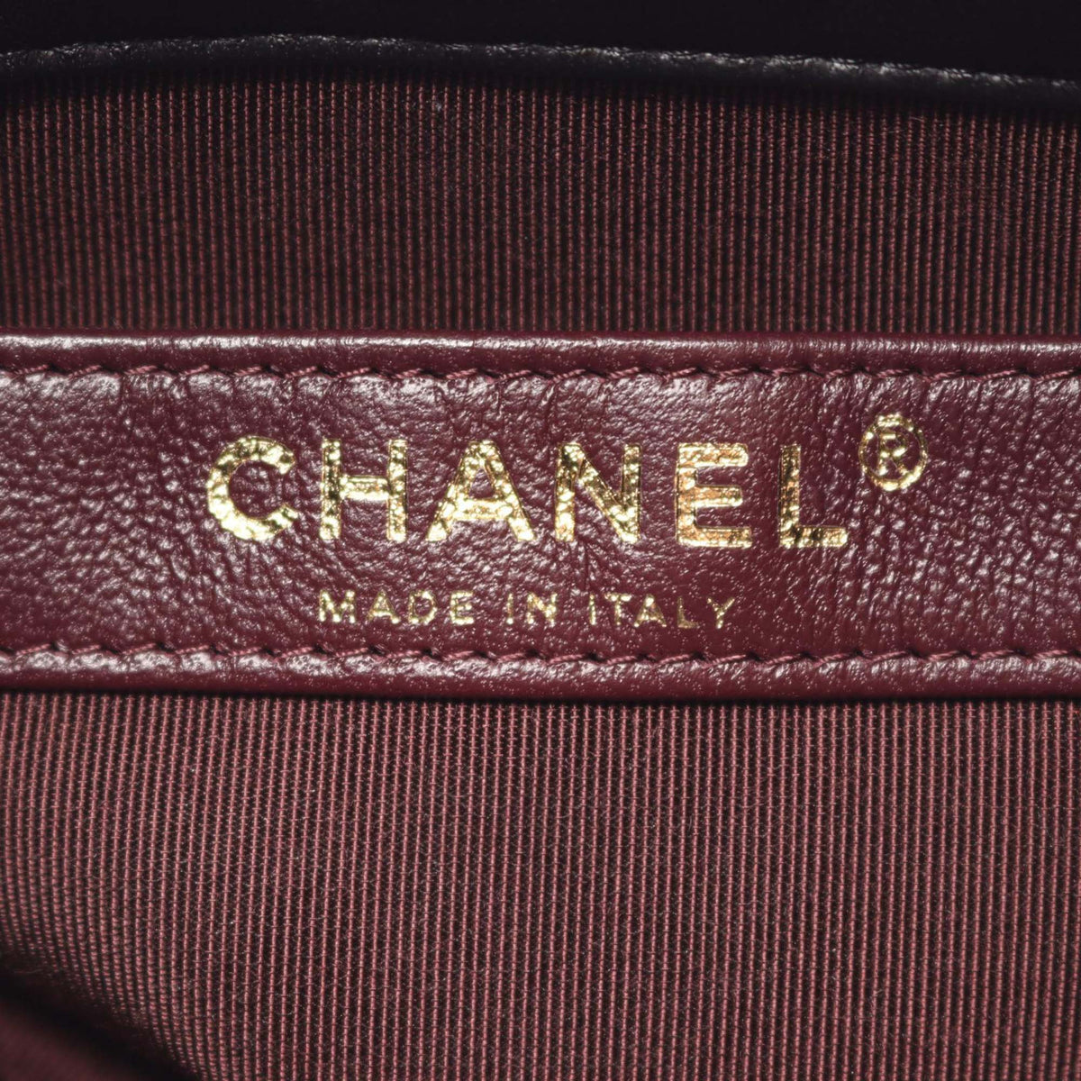 Chanel CC Lambskin Drawstring Chain Bucket Bag