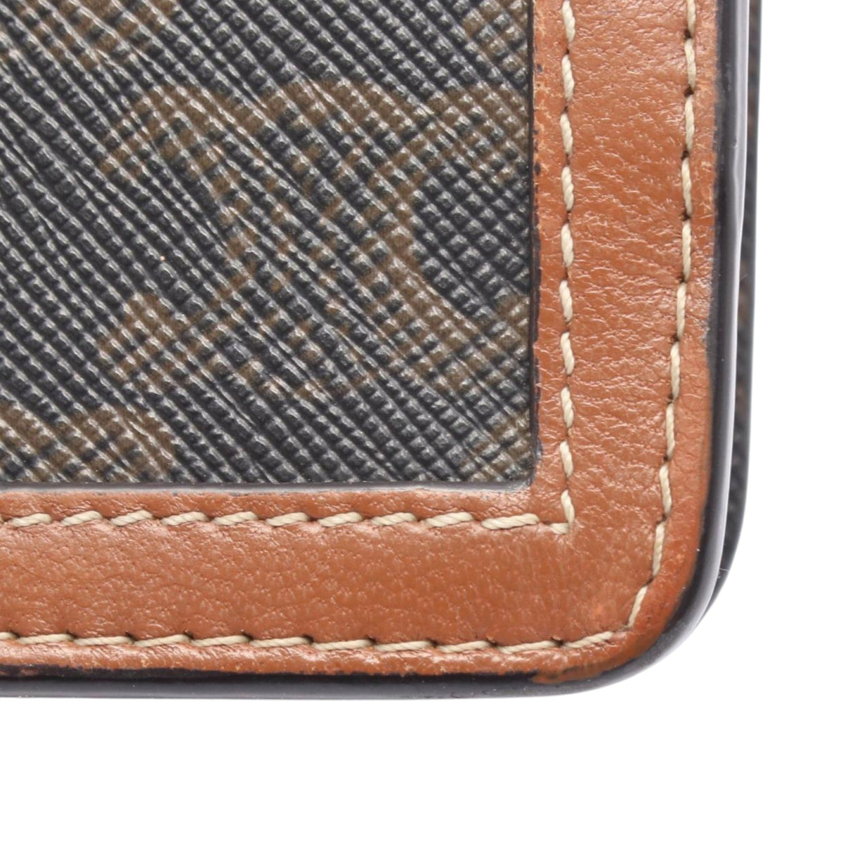 Celine Triomphe Coated Canvas Wallet On Strap — Brown