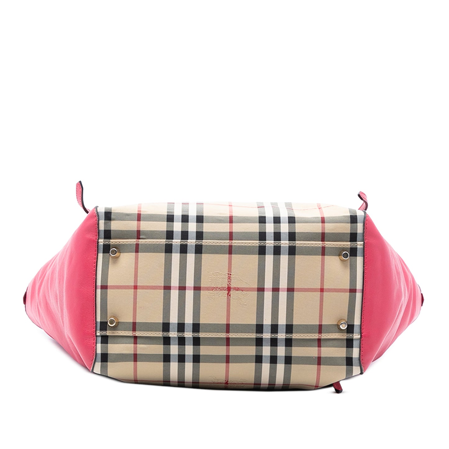 Burberry Small Haymarket Check Canvas and Leather Canterbury Tote
