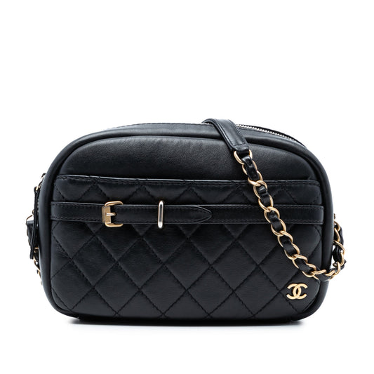 Chanel Small Quilted Lambskin Buckle Camera Bag