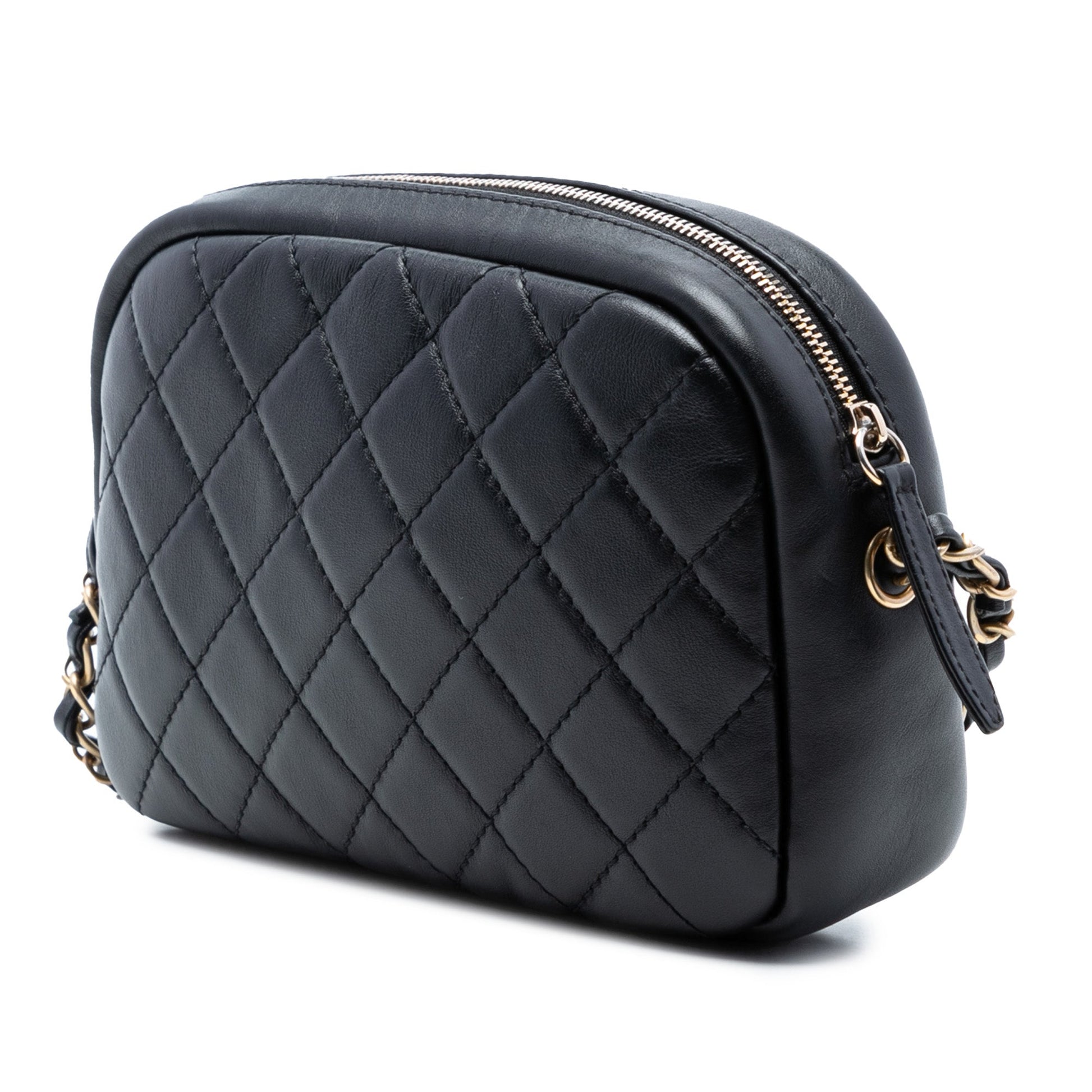 Chanel Small Quilted Lambskin Buckle Camera Bag
