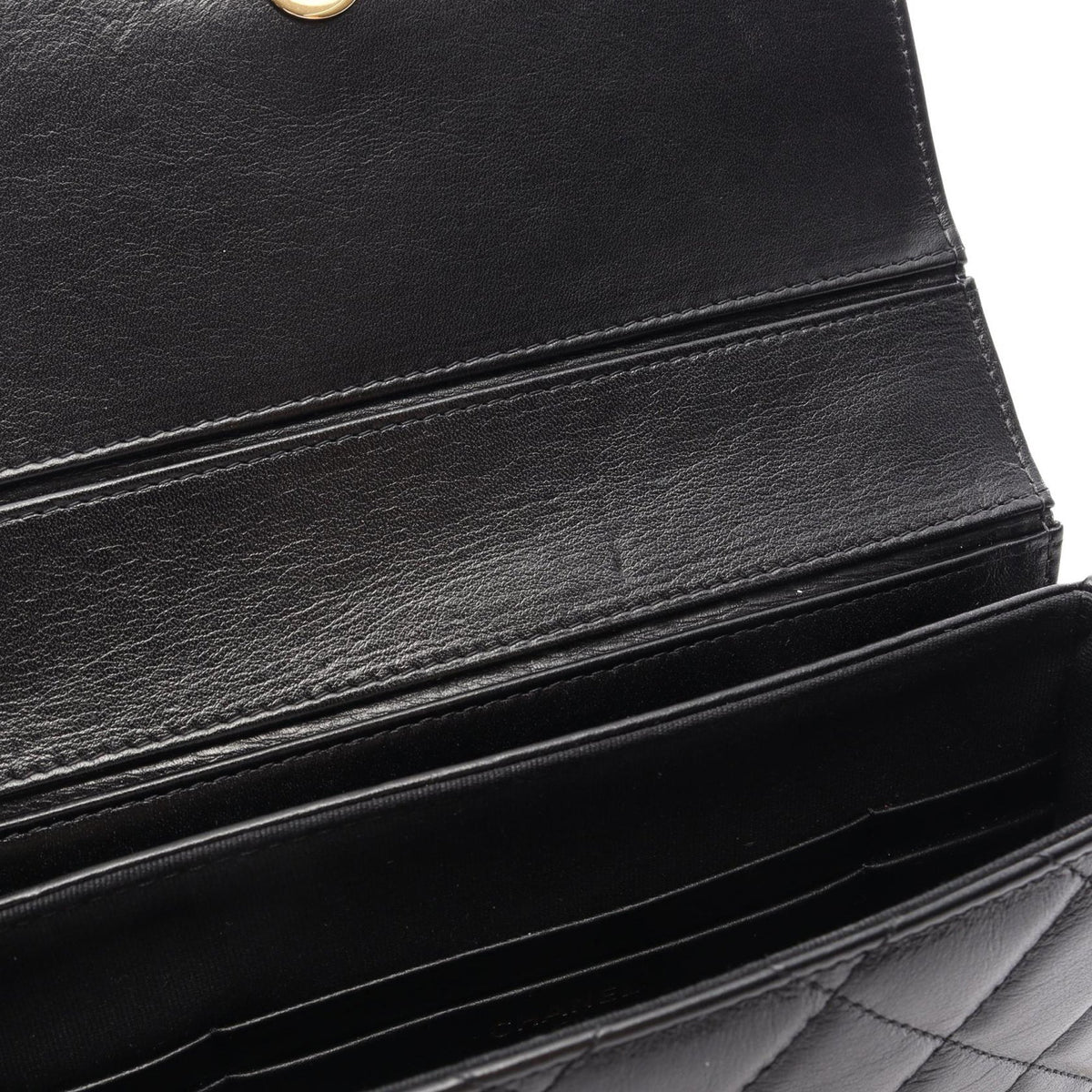Chanel CC Quilted Lambskin Half Moon Top Handle Flap — Black