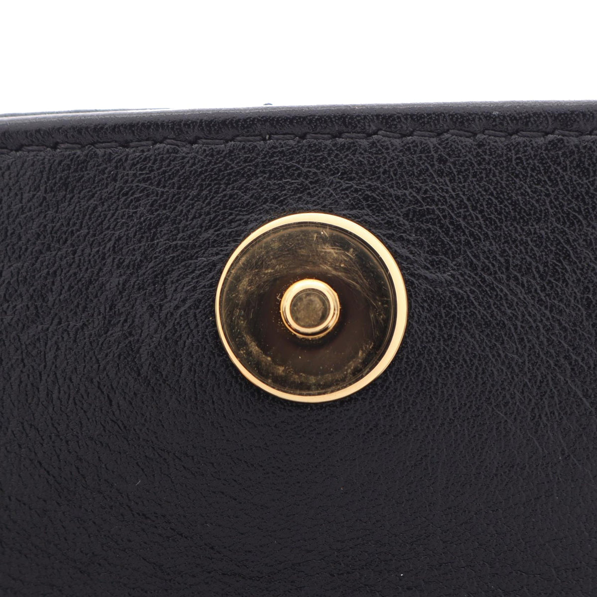 Chanel CC Quilted Lambskin Half Moon Top Handle Flap — Black