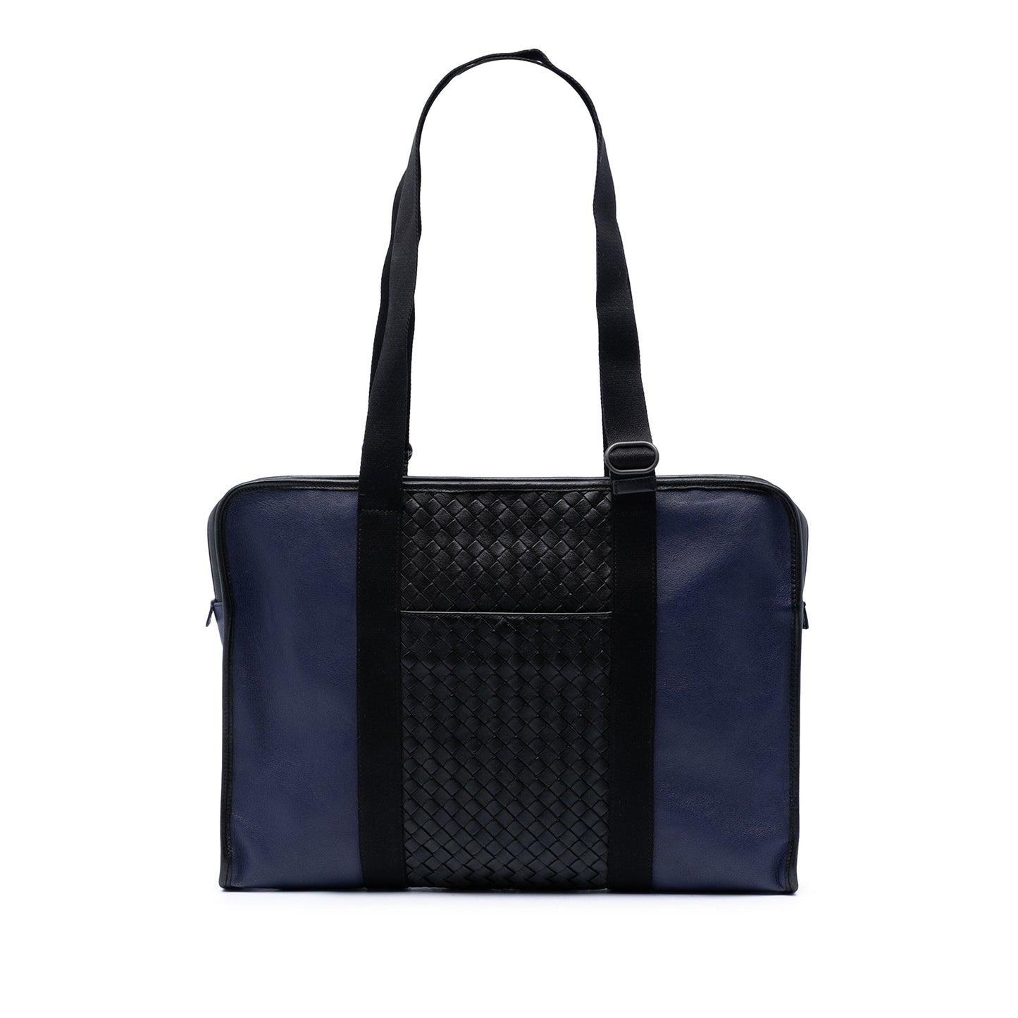 Bottega Veneta Bicolor Intrecciato Trimmed Nappa Business Bag