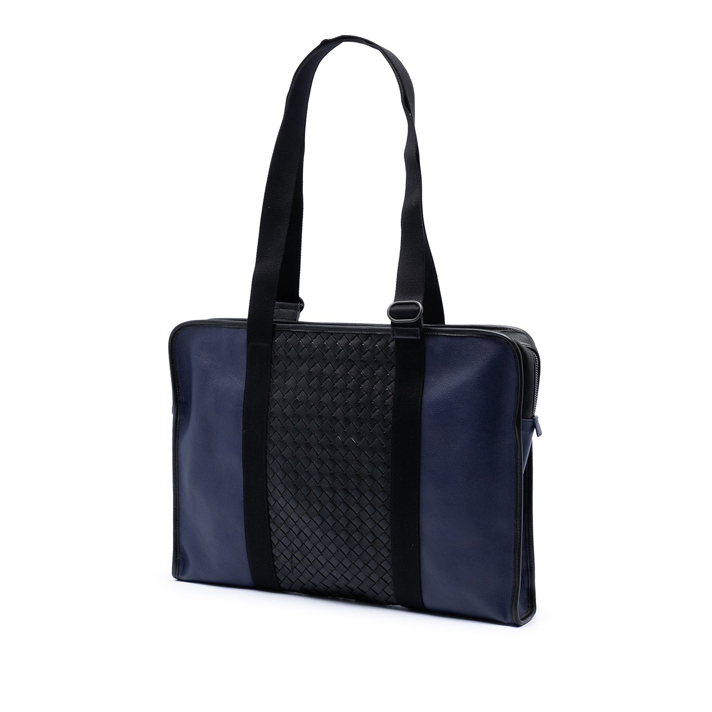 Bottega Veneta Bicolor Intrecciato Trimmed Nappa Business Bag