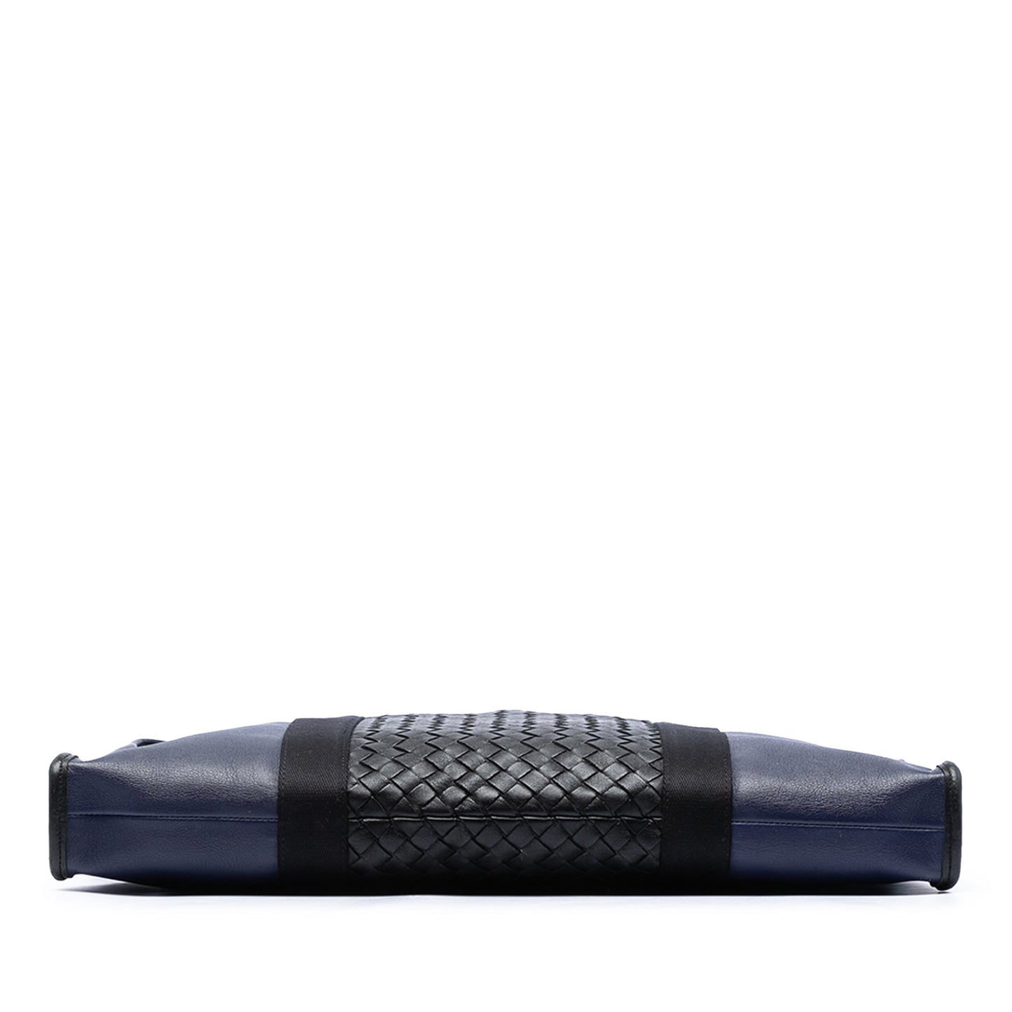 Bottega Veneta Bicolor Intrecciato Trimmed Nappa Business Bag