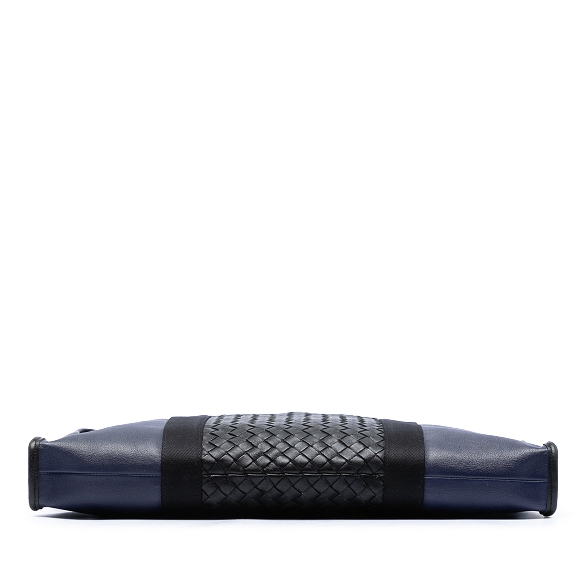 Bottega Veneta Bicolor Intrecciato Trimmed Nappa Business Bag