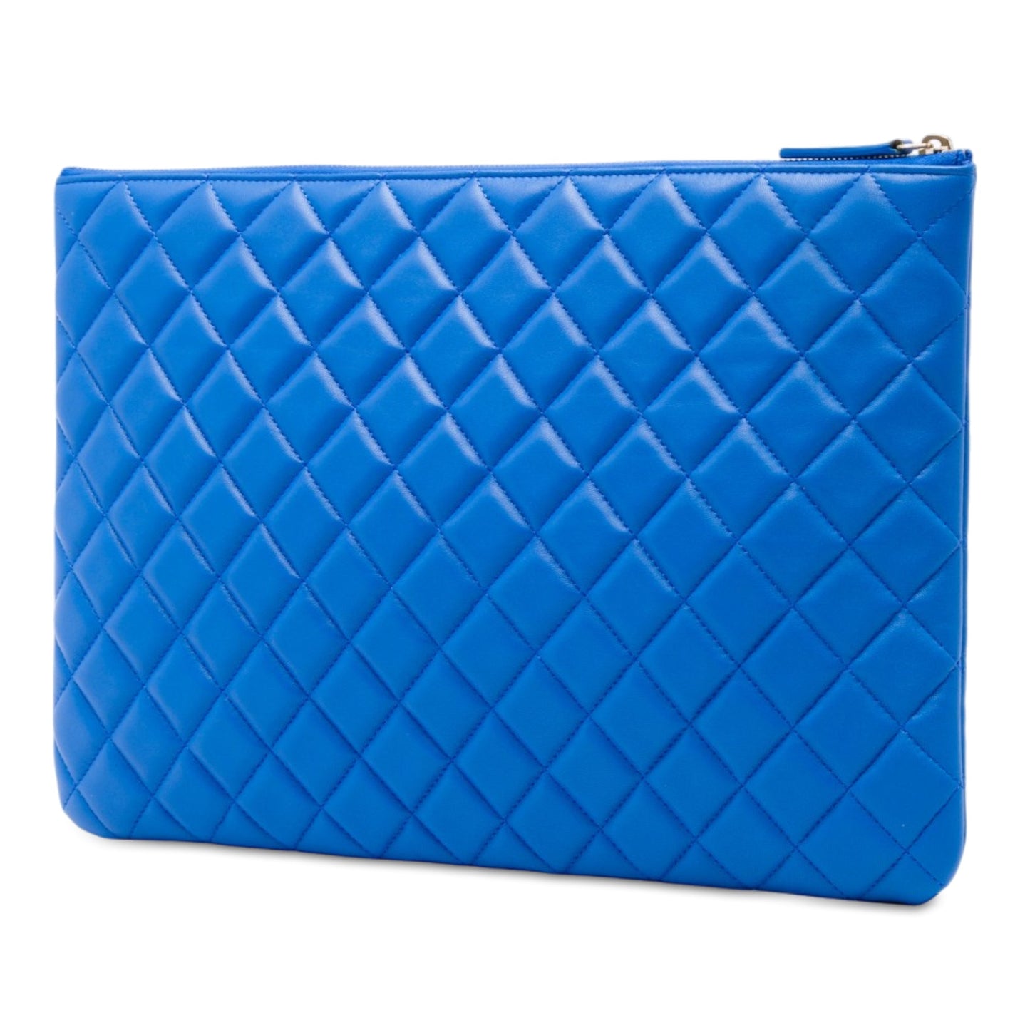 Chanel Large Quilted Lambskin O Case Clutch