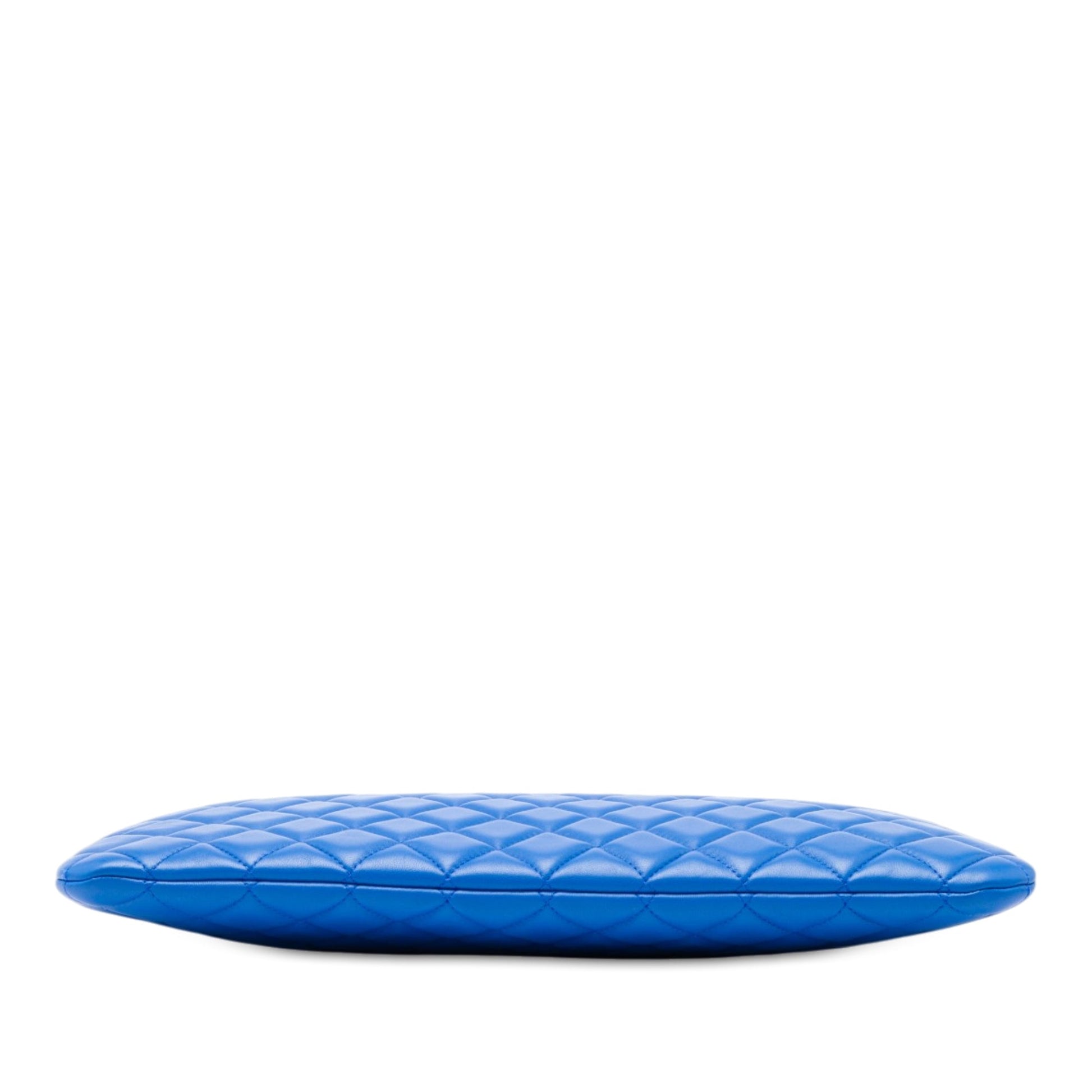 Chanel Large Quilted Lambskin O Case Clutch