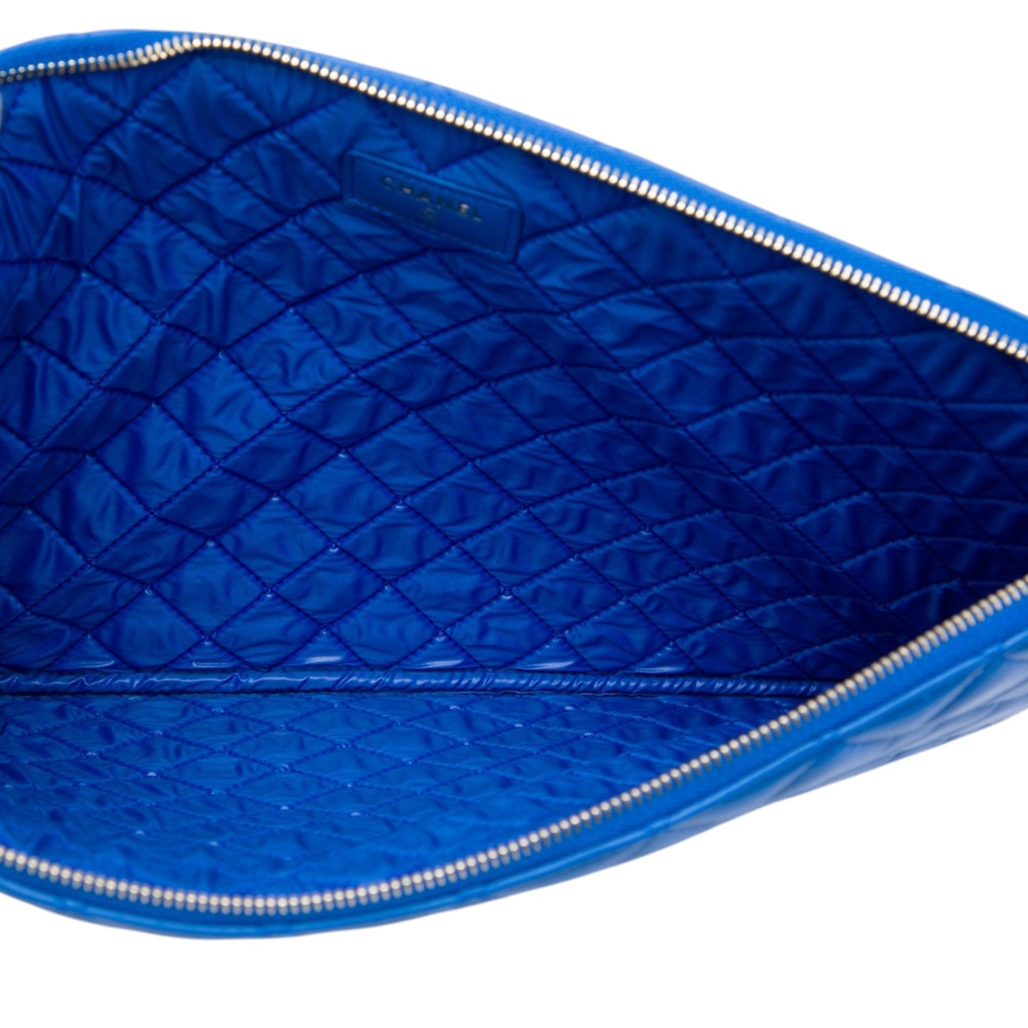 Chanel Large Quilted Lambskin O Case Clutch