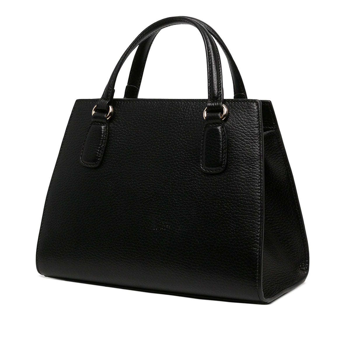 Gucci Medium Dollar Calf Soho Top Handle Convertible Tote — Black