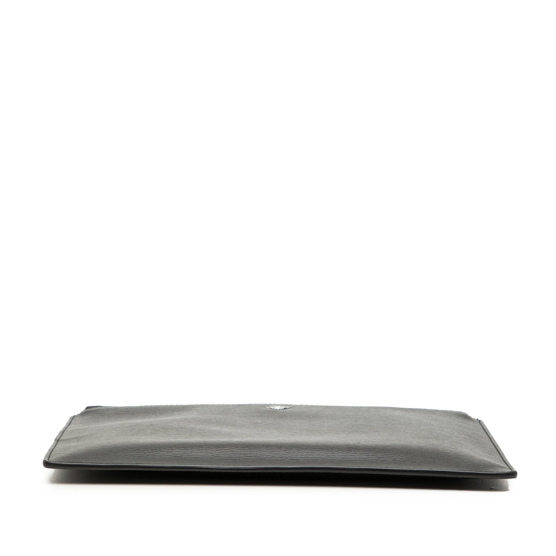 Dior Leather Bee Zip Top Pouch