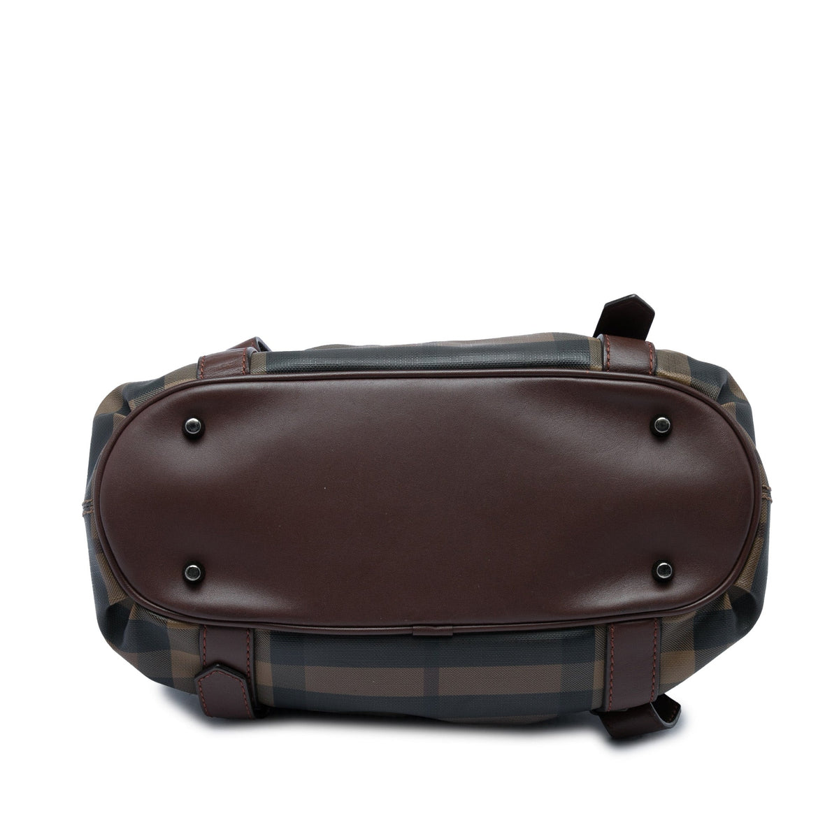 Burberry Small Smoke Check Coated Canvas Northfield Satchel