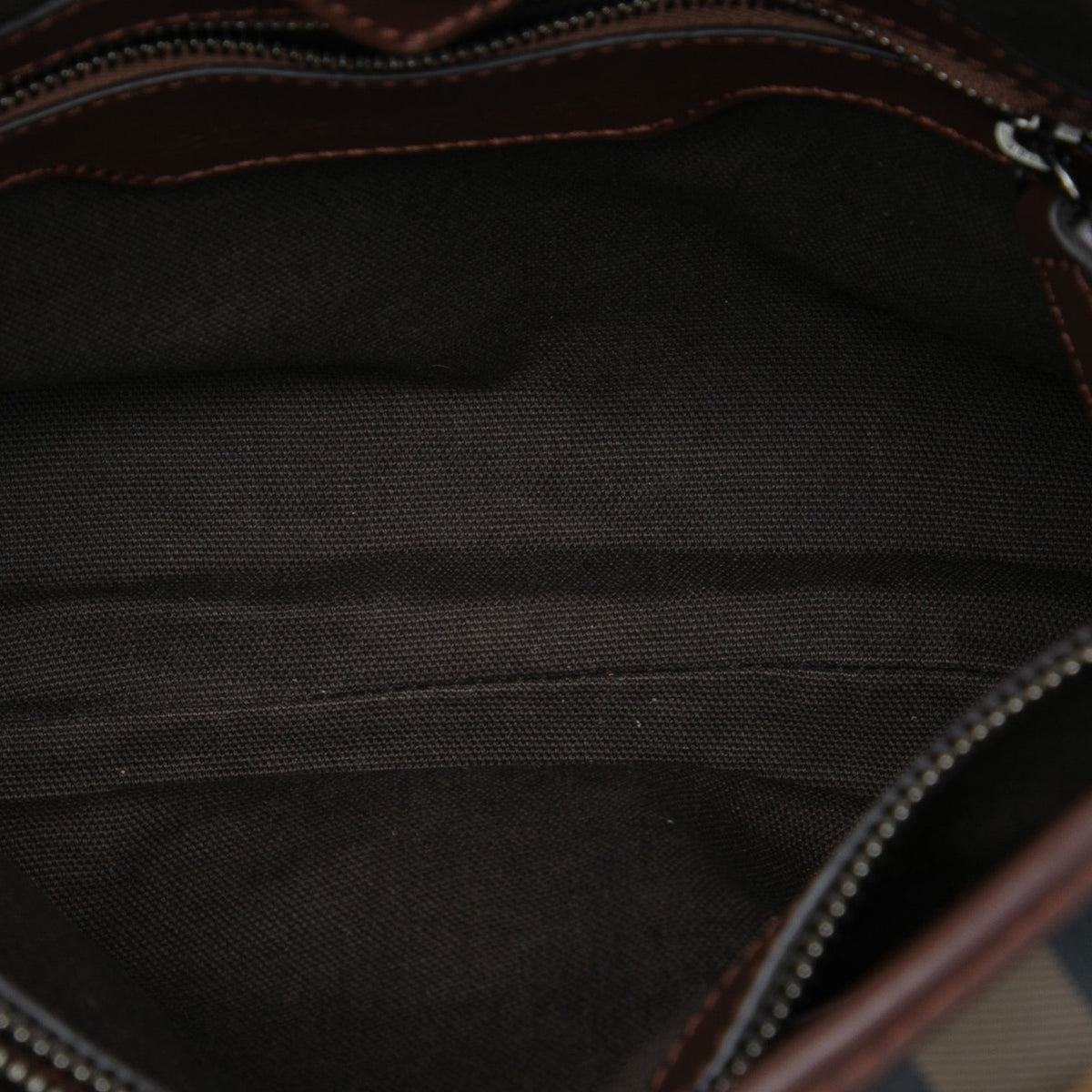 Burberry Small Smoke Check Coated Canvas Northfield Satchel