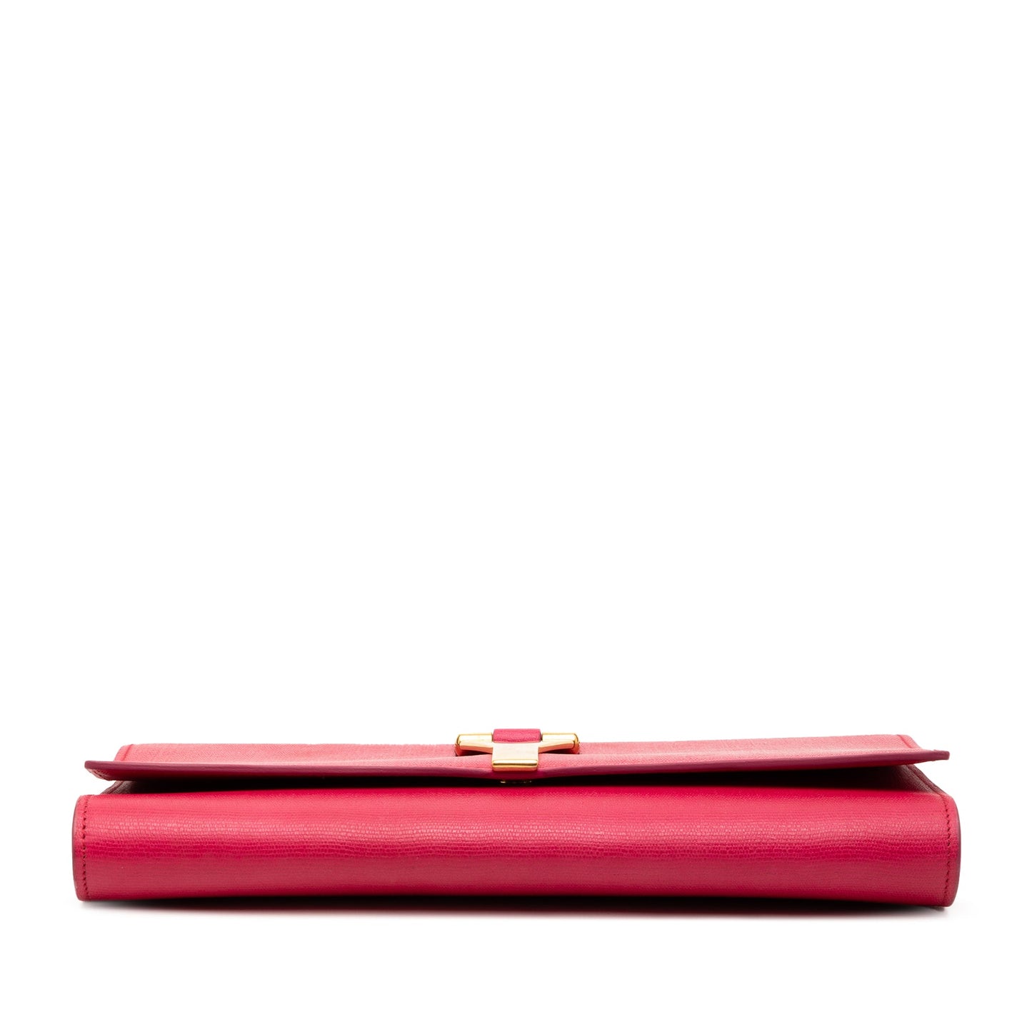 Saint Laurent Leather Chyc Ligne Clutch