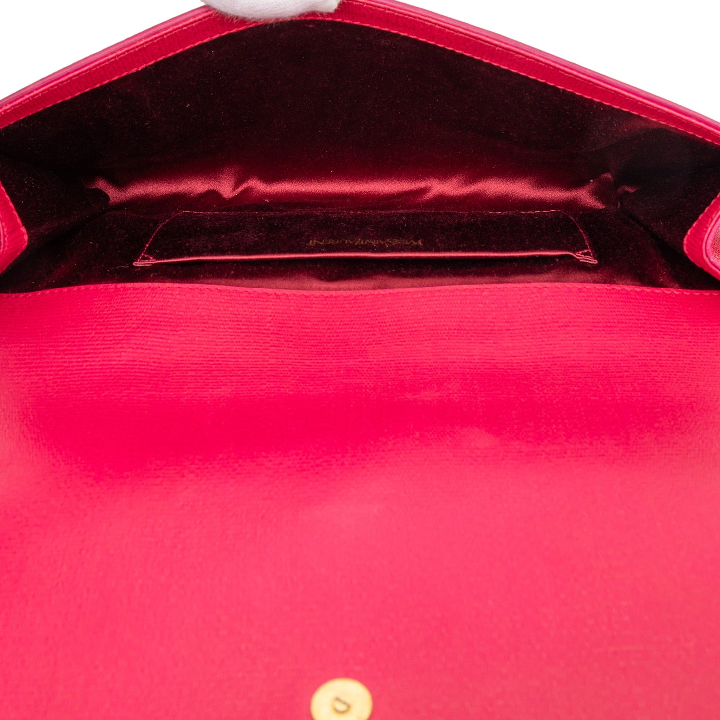 Saint Laurent Leather Chyc Ligne Clutch