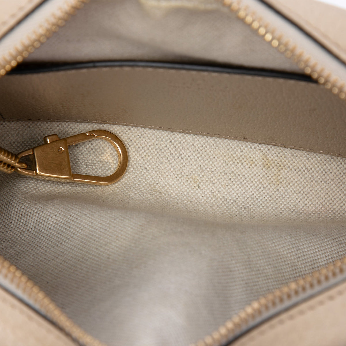 Gucci Mini GG Supreme Web Ophidia Crossbody — Beige