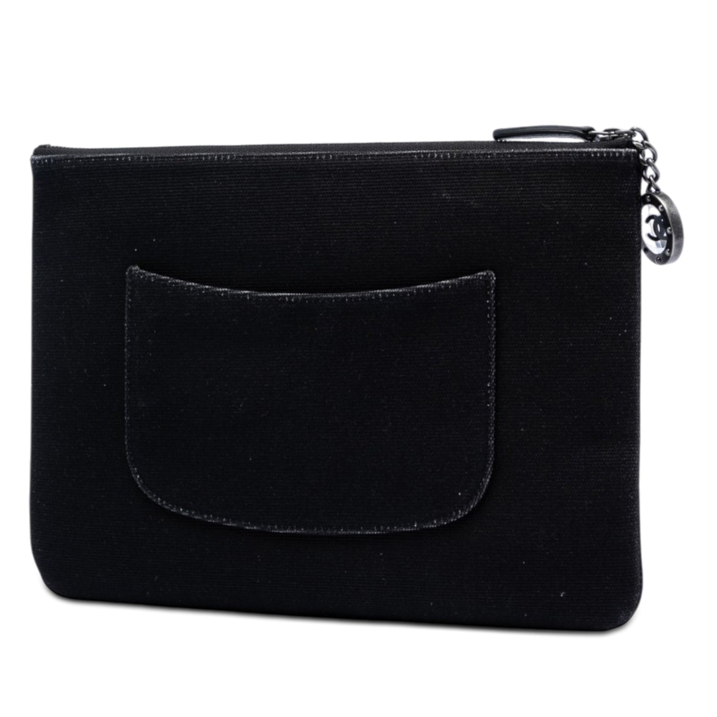 Chanel Medium Canvas La Pausa Zip O Case Clutch