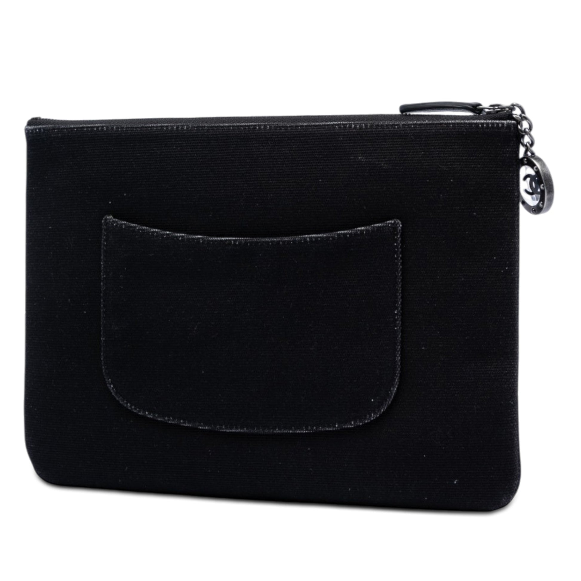 Chanel Medium Canvas La Pausa Zip O Case Clutch